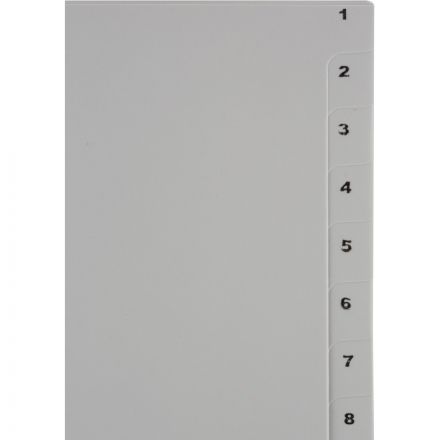 Разделитель листов 20л. цифровые пластик.Комус