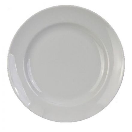 Тарелка мелкая 240мм фарфор белая (4С0170)