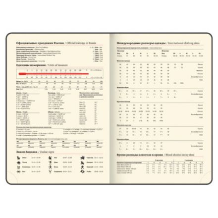 Ежедневник датированный 2026 БОЛЬШОЙ ФОРМАТ 210х297мм А4, BRAUBERG Comodo, под кожу, черный, 117242