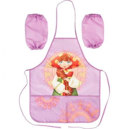 Фартук для труда КОМУС Три богатыря Любава,карман,нарукав,535x445мм,ФН 41-1 Фартук для труда КОМУС Три богатыря Любава,карман,нарукав,535x445мм,ФН 41-1