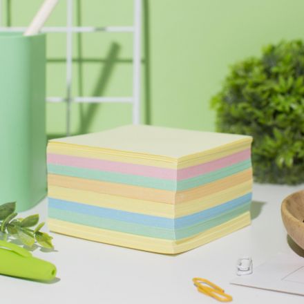 Блок для записей Attache Economy запасной 8х8х4, 5 цветов, 65 г