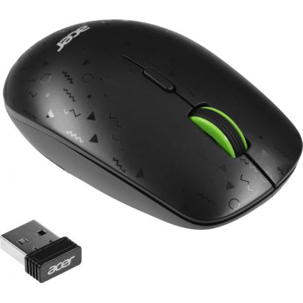 Мышь компьютерная Acer OMR307 черный оптическая (1600dpi) беспроводная USB