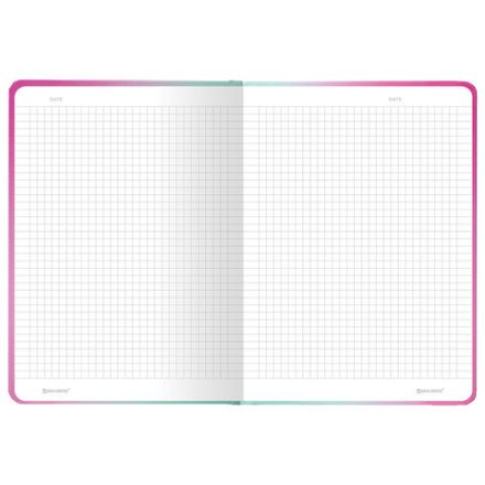 Блокнот с резинкой в клетку 96 л., А5 (145х203 мм), твердая обложка с фольгой, BRAUBERG, "Градиент", 113732 Блокнот с резинкой в клетку 96 л., А5 (145х203 мм), твердая обложка с фольгой, BRAUBERG, "Градиент", 113732