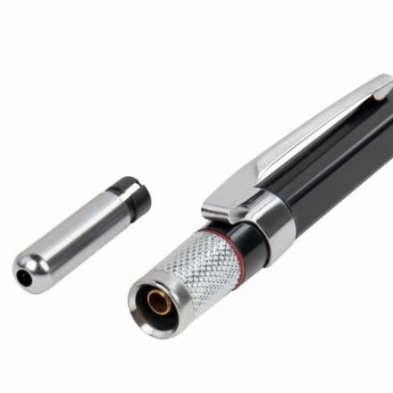 Карандаш механический цанговый 2 мм + грифели HB 12 штук на блистере, BRAUBERG "METALLIC-X 20", металлические детали, 181967