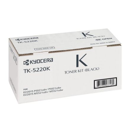 Тонер-картридж KYOCERA (TK-5220K) ECOSYS P5021cdn/cdw/M5521cdn/cdw, черный, ресурс 1200 стр., оригинальный, 1T02R90NL1 Тонер-картридж KYOCERA (TK-5220K) ECOSYS P5021cdn/cdw/M5521cdn/cdw, черный, ресурс 1200 стр., оригинальный, 1T02R90NL1