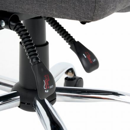 Кресло офисное CROMEX (КРОМЕКС) "Chill MS-005", с функцией вибромассажа, подножка, ткань, серое, 532959 Кресло офисное CROMEX (КРОМЕКС) "Chill MS-005", с функцией вибромассажа, подножка, ткань, серое, 532959