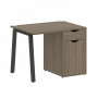 Home Office Стол письменный VR.SP-3-98.1.A Вяз/Антрацит металл 980*720*750 Home Office Стол письменный VR.SP-3-98.1.A Вяз/Антрацит металл 980*720*750