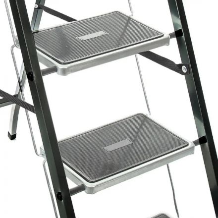 Стремянка  Jet Black 3 шир.ступ. с ковриком, сталь, Zalger, арт. 9910-3