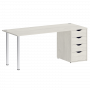 Home Office Стол письменный VR.SP-3-178.4 Дуб наварра/Хром опоры 1780*720*750 Home Office Стол письменный VR.SP-3-178.4 Дуб наварра/Хром опоры 1780*720*750