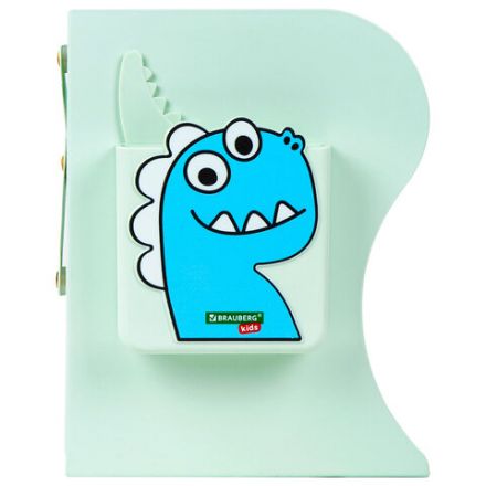 Подставка-держатель для книг и учебников BRAUBERG KIDS "Dino",органайзер, раздвижная, металл, 238067 Подставка-держатель для книг и учебников BRAUBERG KIDS "Dino",органайзер, раздвижная, металл, 238067