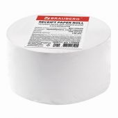 Чековая лента ТЕРМОБУМАГА 80 мм (диаметр 150 мм, длина 244 м, втулка 26 мм) слой наружу, BRAUBERG, 110560 Чековая лента ТЕРМОБУМАГА 80 мм (диаметр 150 мм, длина 244 м, втулка 26 мм) слой наружу, BRAUBERG, 110560