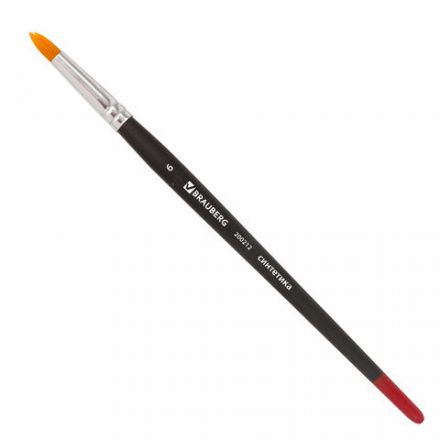 Кисть BRAUBERG, синтетика, круглая, № 6, 200212 Кисть BRAUBERG, синтетика, круглая, № 6, 200212