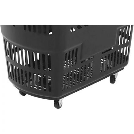 Корзина-тележка REK_Комус Мебель B35C.ECO.BL.BL 35л черная с чер.руч Корзина-тележка REK_Комус Мебель B35C.ECO.BL.BL 35л черная с чер.руч