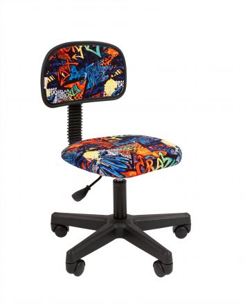 Кресло Chairman Kids 101 Россия ткань CRAZY (чер) Кресло Chairman Kids 101 Россия ткань CRAZY (чер)