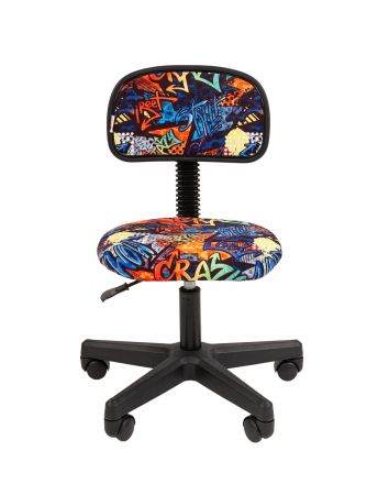 Кресло Chairman Kids 101 Россия ткань CRAZY (чер) Кресло Chairman Kids 101 Россия ткань CRAZY (чер)