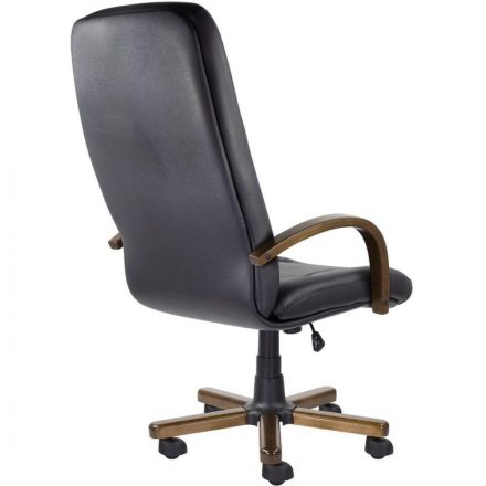 Кресло UP_Руковод.Verona (ИДРА/К)дерево Н5 кожа чёрная К-01 Кресло UP_Руковод.Verona (ИДРА/К)дерево Н5 кожа чёрная К-01