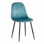 Стул Бриз/Breeze (мод.4724) велюр/металл, Torquoise (бирюзовый ) HLR60 / черный, 44 х 53 х 87 см