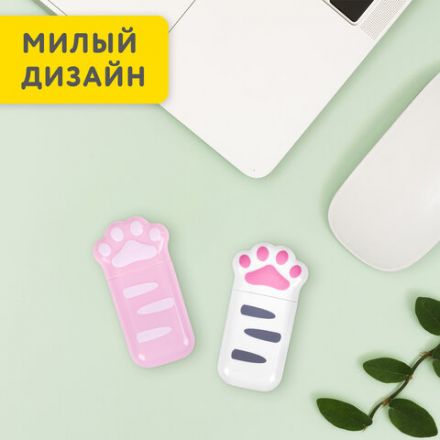 Корректирующая лента BRAUBERG KIDS "ЛАПКИ", 5 мм х 6 м, ВЫГОДНАЯ УПАКОВКА 2 штуки в блистере, 272498 Корректирующая лента BRAUBERG KIDS "ЛАПКИ", 5 мм х 6 м, ВЫГОДНАЯ УПАКОВКА 2 штуки в блистере, 272498