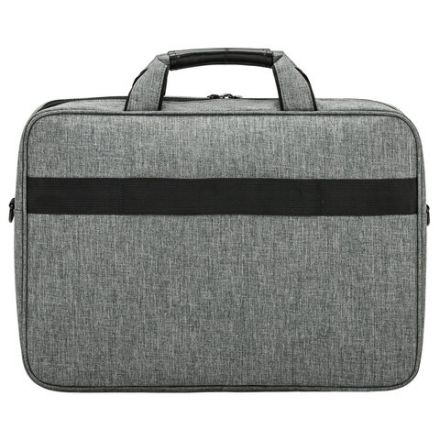 Сумка портфель BRAUBERG OFFICE с отделением для ноутбука 17,3", светло-серый меланж, 34х44х6 см, 272613