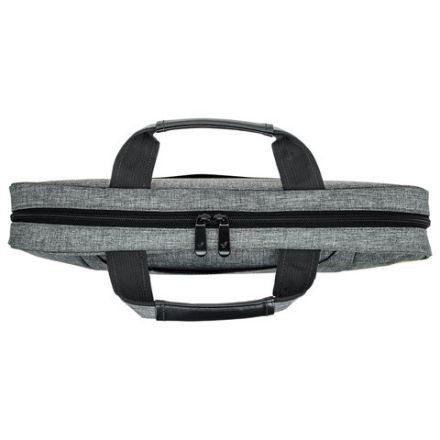 Сумка портфель BRAUBERG OFFICE с отделением для ноутбука 17,3", светло-серый меланж, 34х44х6 см, 272613