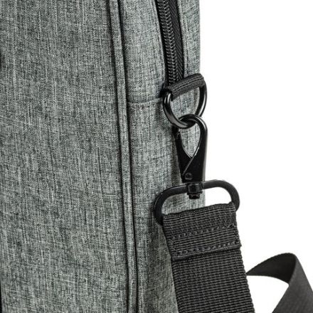 Сумка портфель BRAUBERG OFFICE с отделением для ноутбука 17,3", светло-серый меланж, 34х44х6 см, 272613