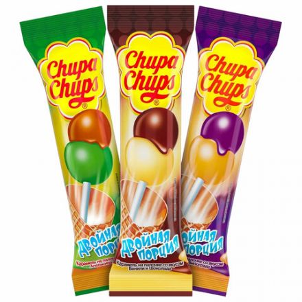 Карамель CHUPA CHUPS (Чупа-Чупс) двойная порция, ассорти 3-х вкусов, 17 г, 58787 Карамель CHUPA CHUPS (Чупа-Чупс) двойная порция, ассорти 3-х вкусов, 17 г, 58787