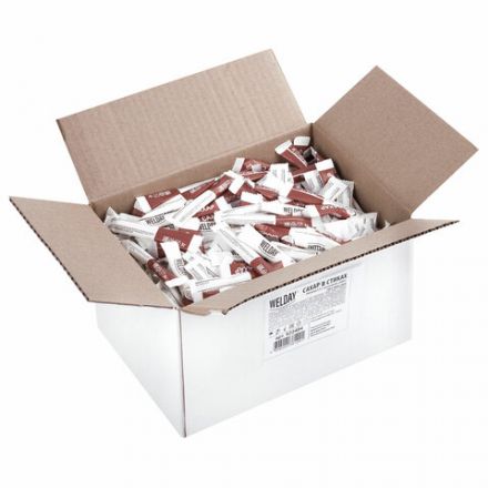 Сахар порционный WELDAY (ВЭЛДЭЙ) в стиках по 5 г, 500 штук, 622494 Сахар порционный WELDAY (ВЭЛДЭЙ) в стиках по 5 г, 500 штук, 622494