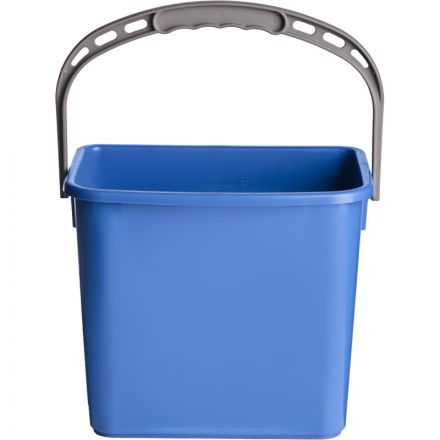 Ведро FBK 6л синее, с мерной шкалой, прямоугольное 26x19x21,5 см., 91027-2