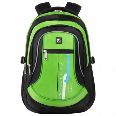 Рюкзак BRAUBERG HIGH SCHOOL универсальный, 3 отделения, "Лайм", черный/салатовый, 46х31х18 см, 225524 Рюкзак BRAUBERG HIGH SCHOOL универсальный, 3 отделения, "Лайм", черный/салатовый, 46х31х18 см, 225524