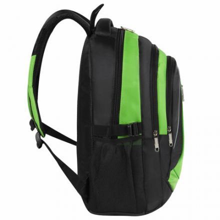 Рюкзак BRAUBERG HIGH SCHOOL универсальный, 3 отделения, "Лайм", черный/салатовый, 46х31х18 см, 225524 Рюкзак BRAUBERG HIGH SCHOOL универсальный, 3 отделения, "Лайм", черный/салатовый, 46х31х18 см, 225524