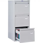 Картотека 0MX_ПРАКТИК A-43 шкаф 3 секцион. А4, ц.замок, 408х485х995