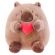 Игрушка мягкая "Капибара с сердечком", 20 см, цвет коричневый, WOOZOO (ВУЗУ), 666784