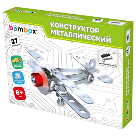 Конструктор металлический "Транспорт" 3 вида ассорти, BAMBOX, 666368