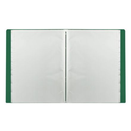 Папка 30 вкладышей STAFF, зеленая, 0,5 мм, 225699