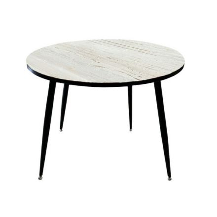 Стол обеденный "Винтерберг" круглый 100см, ЛДСП 22мм + пластик, , опоры металл Стол обеденный "Винтерберг" круглый 100см, ЛДСП 22мм + пластик, , опоры металл