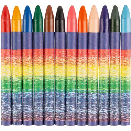 Мелки восковые Луч Классика круглые 12 цветов Мелки восковые Луч Классика круглые 12 цветов