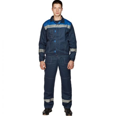 Костюм рабочий летний муж. л20-КБР син/вас (р.52-54) 170-176