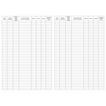 Книга учета хозяйственного имущества и материалов, 4шт/уп КЖ-127