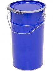 Ведро металлическое 7 л синий цвет крышка-обруч