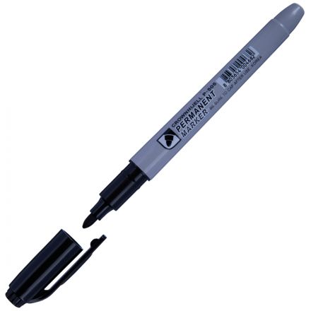 Маркер перманентный Crown "Multi Marker Slim" черный, пулевидный, 2мм Маркер перманентный Crown "Multi Marker Slim" черный, пулевидный, 2мм