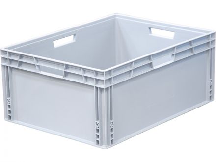 Ящик п/п 800х600х340 сплошной, усиленное дно, цв. серый Ящик п/п 800х600х340 сплошной, усиленное дно, цв. серый