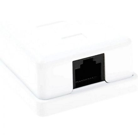 Розетка настенная TWT TWT-SM1-45-WH 1 порт RJ-45 кат. 5е, UTP, белая Розетка настенная TWT TWT-SM1-45-WH 1 порт RJ-45 кат. 5е, UTP, белая