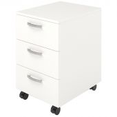 Тумба MET_мобильная разб. белый