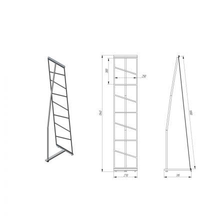 Стойка напольная Attace Сеть 4кармана А4 складная для печатной продукции