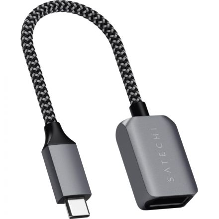 Кабель адаптер Satechi USB-C to USB 3.0. Цвет серый космос Кабель адаптер Satechi USB-C to USB 3.0. Цвет серый космос