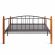 Кровать AT-915, дерево гевея/металл, 160*200 см (Queen bed), красный дуб/черный