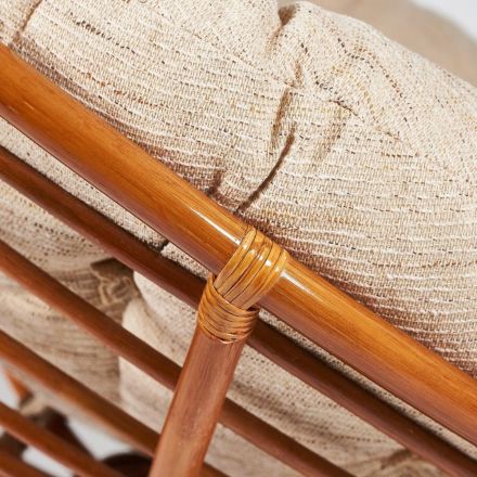 Кресло-качалка "PAPASAN" w B / с подушкой /, Cognac (коньяк), ткань Старт Кресло-качалка "PAPASAN" w B / с подушкой /, Cognac (коньяк), ткань Старт