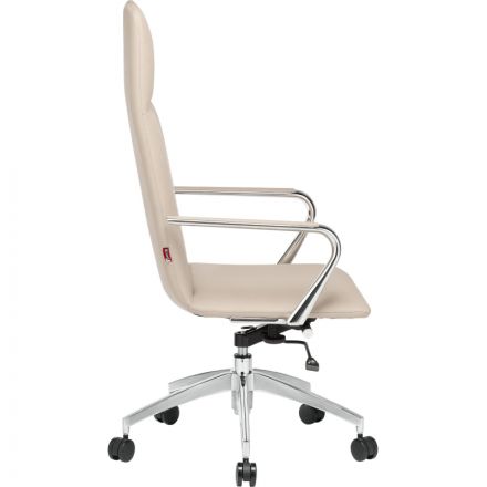 Кресло BN_Jl_EChair-593 TPU экокожа бежевый, алюминий Кресло BN_Jl_EChair-593 TPU экокожа бежевый, алюминий