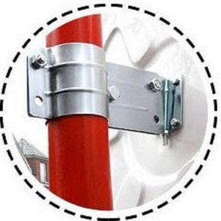 Зеркало дорожное сферическое, уличное 1000 мм, с козырьком Зеркало дорожное сферическое, уличное 1000 мм, с козырьком