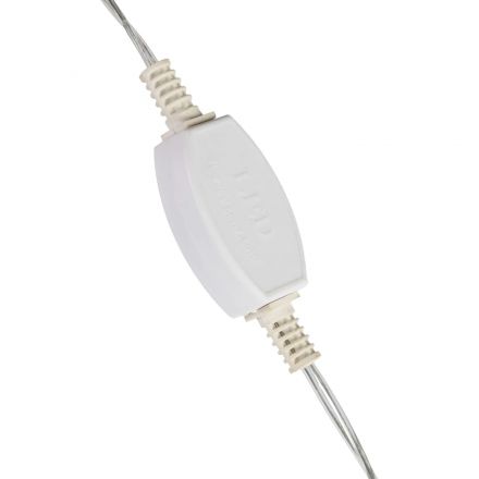 Электрогирлянда Дождь 2x6 м 1200LED мерц. IP44 отсоед.нити, хол.бел.HD-YW05